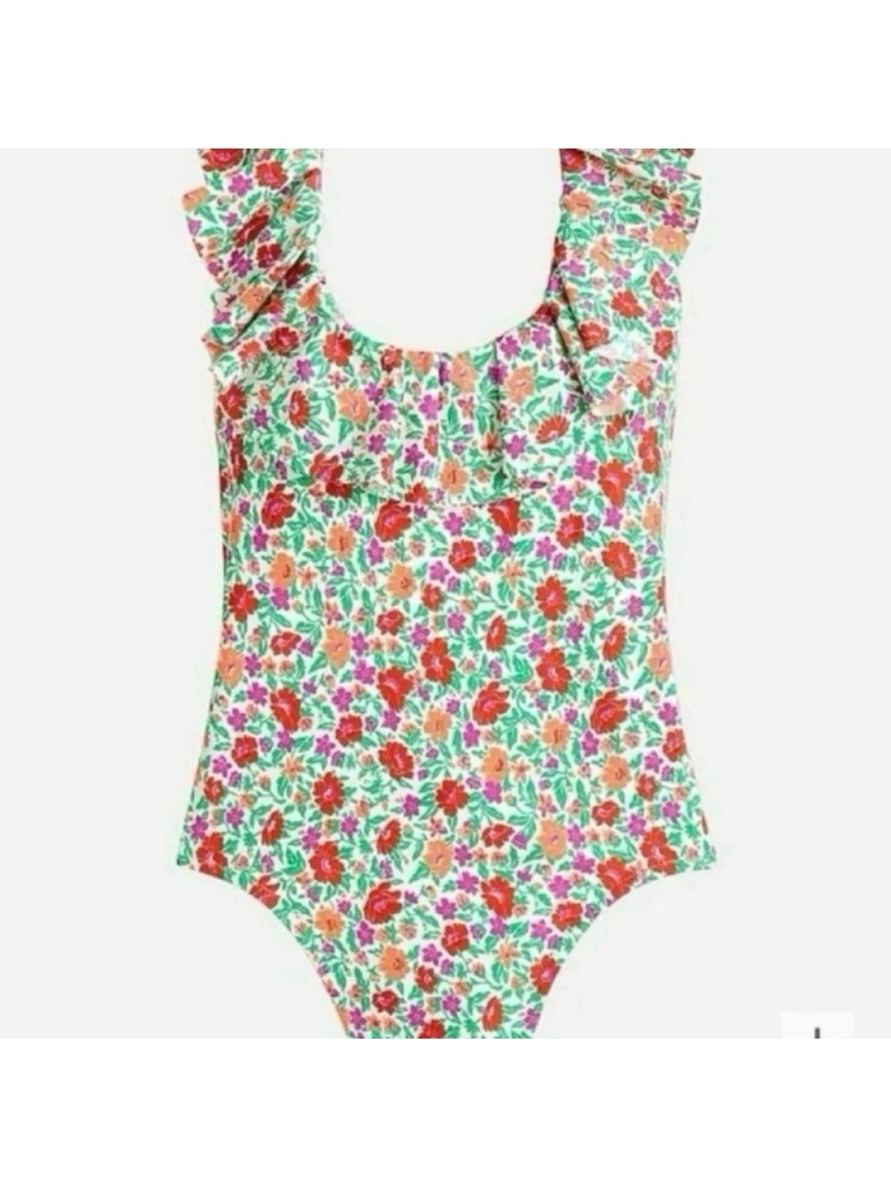 Jerew Floral Ruffle scoopback One-Piece in storybook Swimsuit